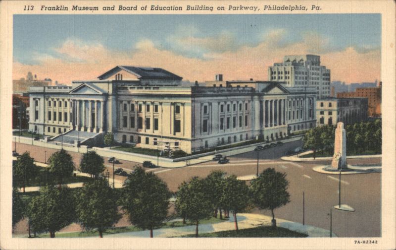 Franklin Museum and Board of Education Building on Parkway Philadelphia Pennsylvania