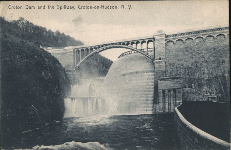 Croton Dam and the Spillway Croton-on-Hudson New York