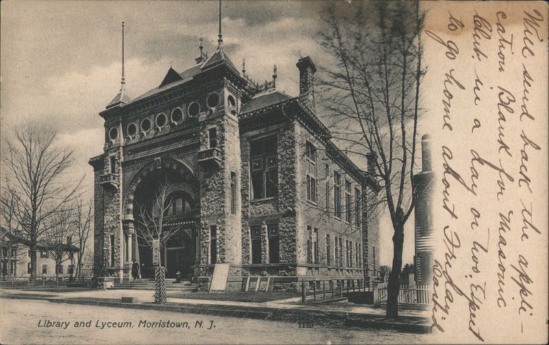 Library and Lyceum, Morristown, NJ New Jersey