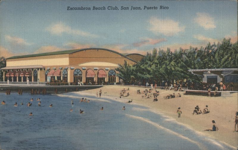 Escambron Beach Club, Beach Scene San Juan Puerto Rico