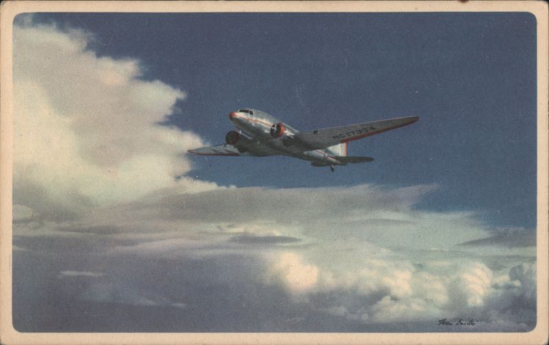 American Airlines DC-3 Flagship NC17334 In Flight Fred L. Smith