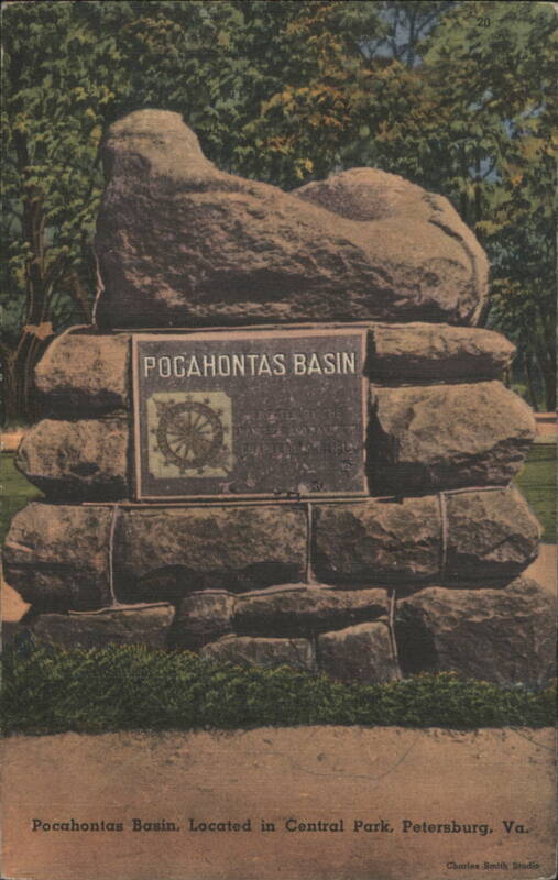 Pocahontas Basin Monument, Central Park Petersburg Virginia