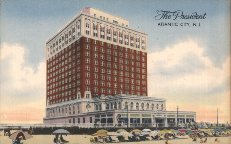 The President Hotel, Boardwalk, Atlantic City, NJ New Jersey