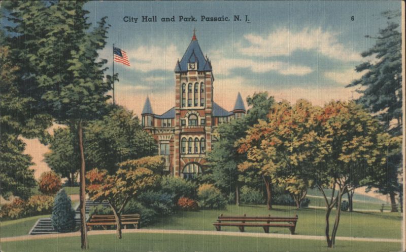 City Hall and Park, Passaic, NJ New Jersey