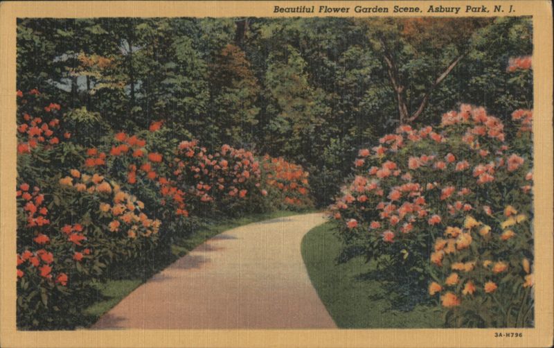 Beautiful Flower Garden, Asbury Park, NJ New Jersey