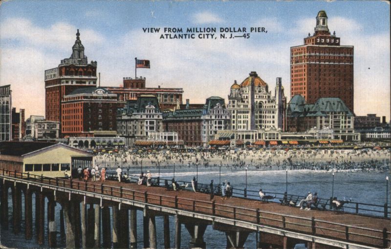 Million Dollar Pier, Atlantic City, NJ - Beach & Hotels New Jersey
