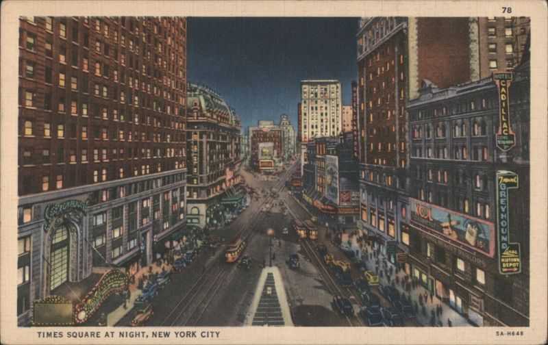 Times Square at Night, New York City