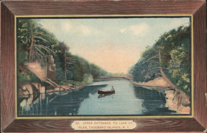 Upper Entrance to Lake of Isles, Thousand Islands New York