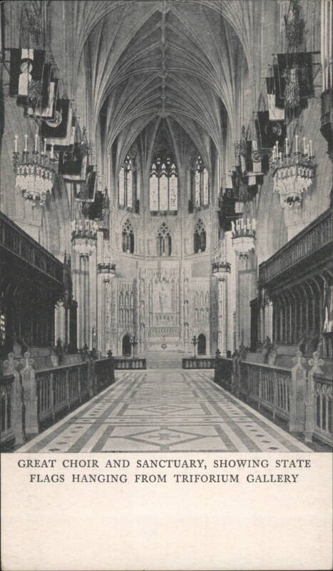 Great Choir & Sanctuary, State Flags, Washington Cathedral District of Columbia