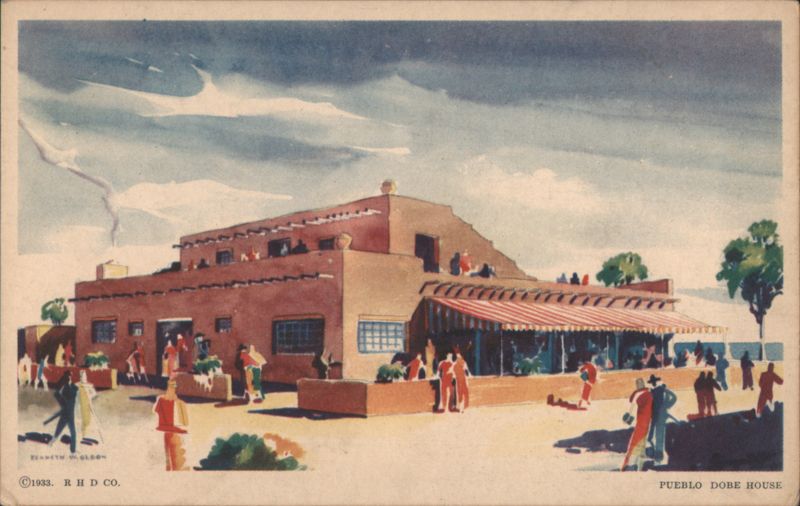 Pueblo Dobe House, A Century of Progress Chicago Illinois