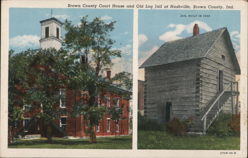 Brown County Court House and Old Log Jail Nashville Indiana