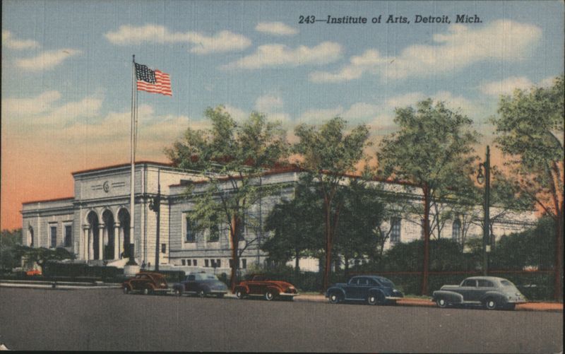 Institute of Arts, Detroit, Mich. with Cars Michigan
