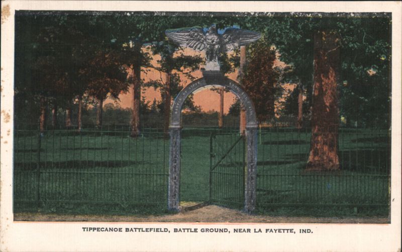 Tippecanoe Battlefield, Battle Ground, Eagle Gate Lafayette Indiana