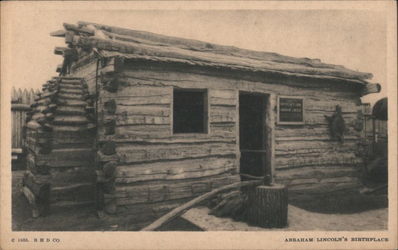 Abraham Lincoln's Birthplace Log Cabin, A Century of Progress Chicago Illinois