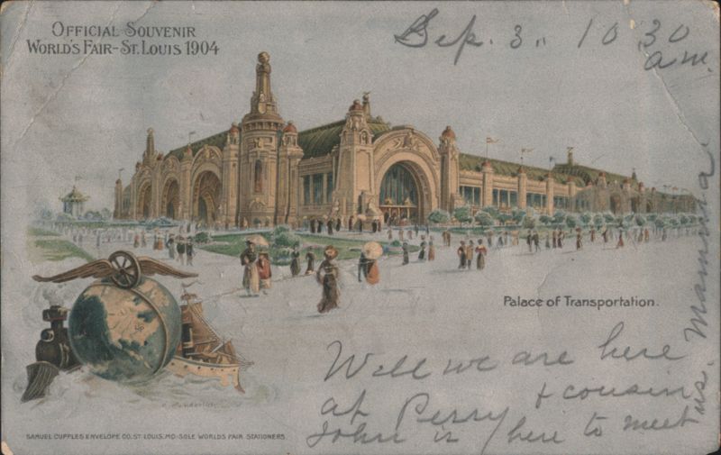 World's Fair St. Louis 1904 Palace of Transportation Missouri