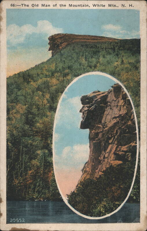 The Old Man of the Mountain, White Mts., N. H. New Hampshire