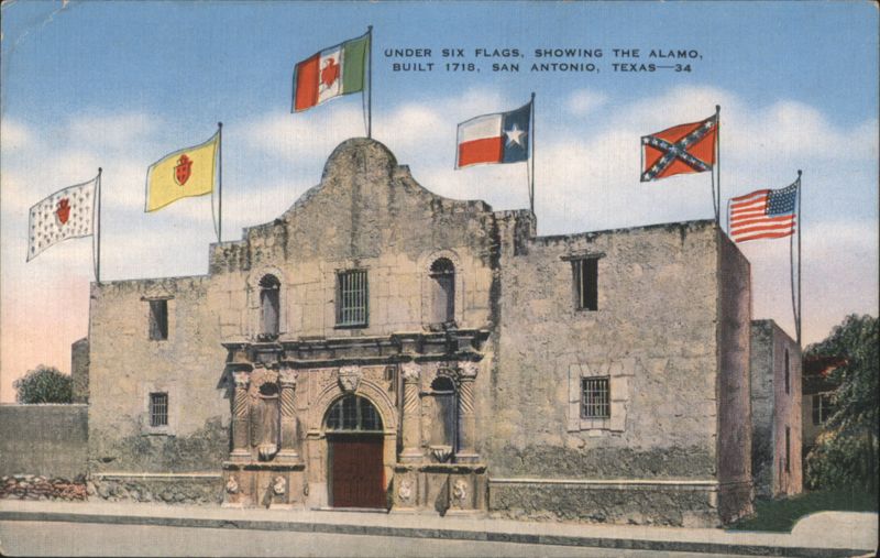 Alamo Under Six Flags, Built 1718 San Antonio Texas