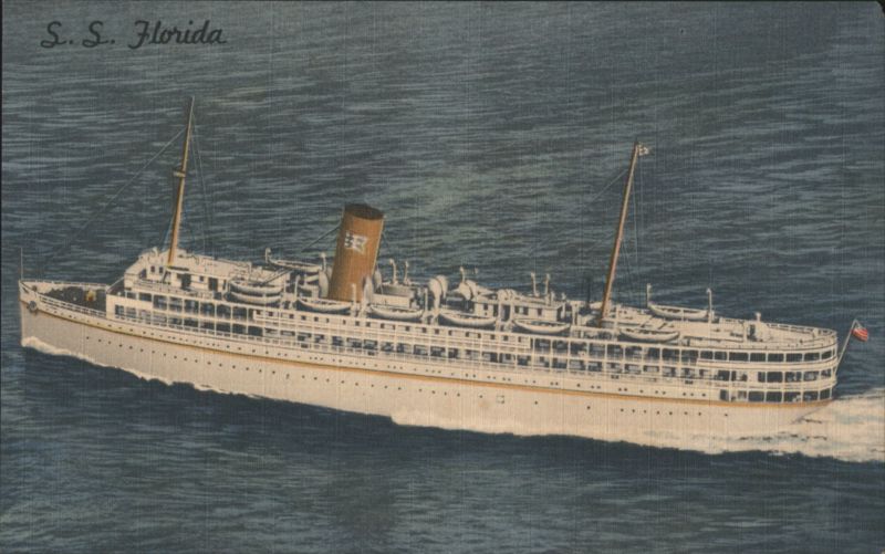 S. S. Florida Nassau Cruise P. & O. Steamship Co. Miami