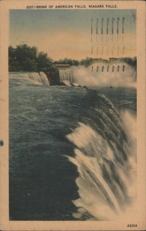 Brink of American Falls, Niagara Falls New York