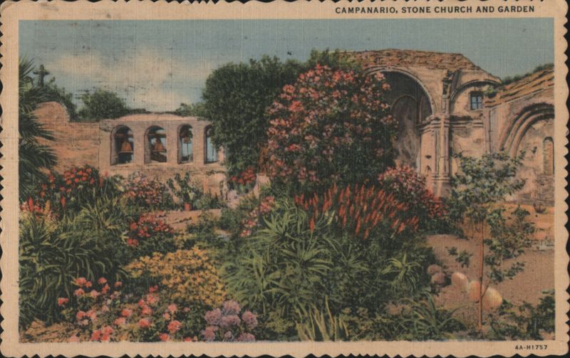 Campanario, Stone Church & Garden, San Juan Capistrano California