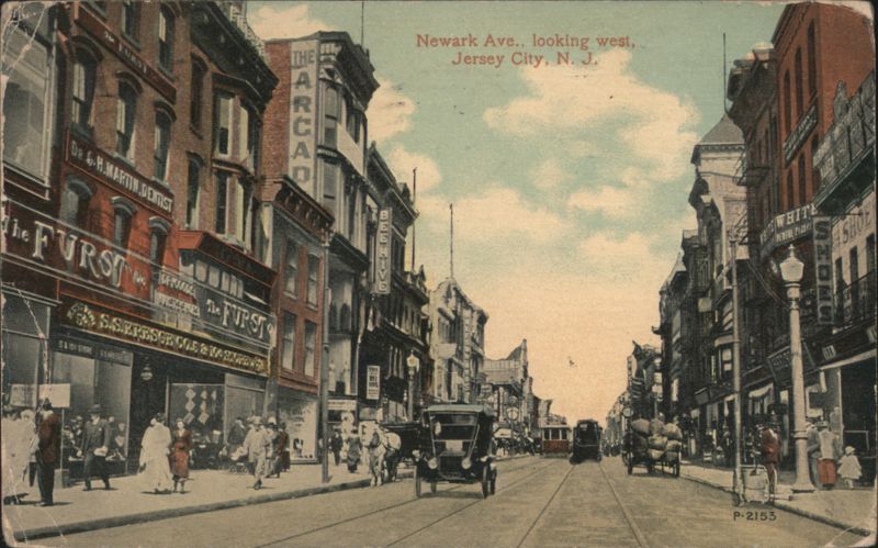 Newark Ave., looking west, Jersey City, NJ New Jersey