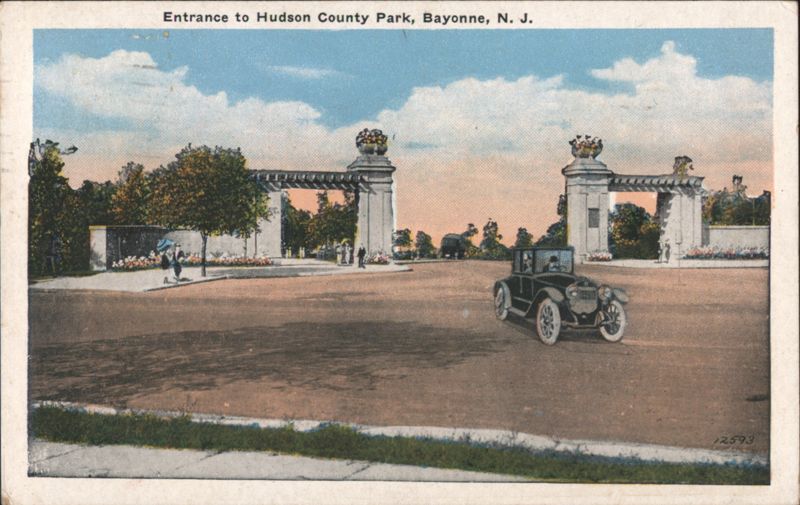 Entrance to Hudson County Park Bayonne New Jersey