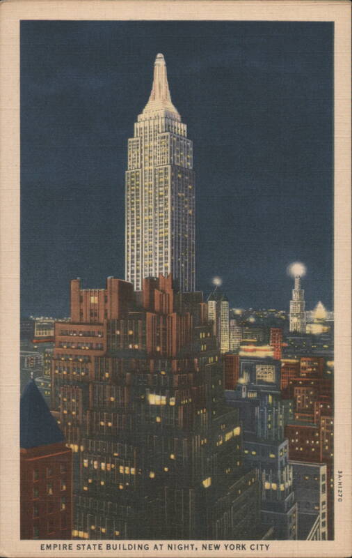 Empire State Building at Night, New York City