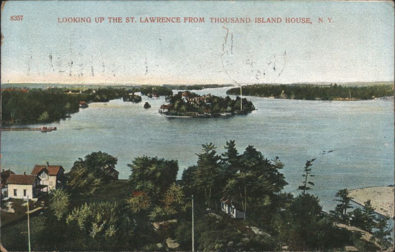 Looking Up the St. Lawrence from Thousand Island House Thousand Islands New York