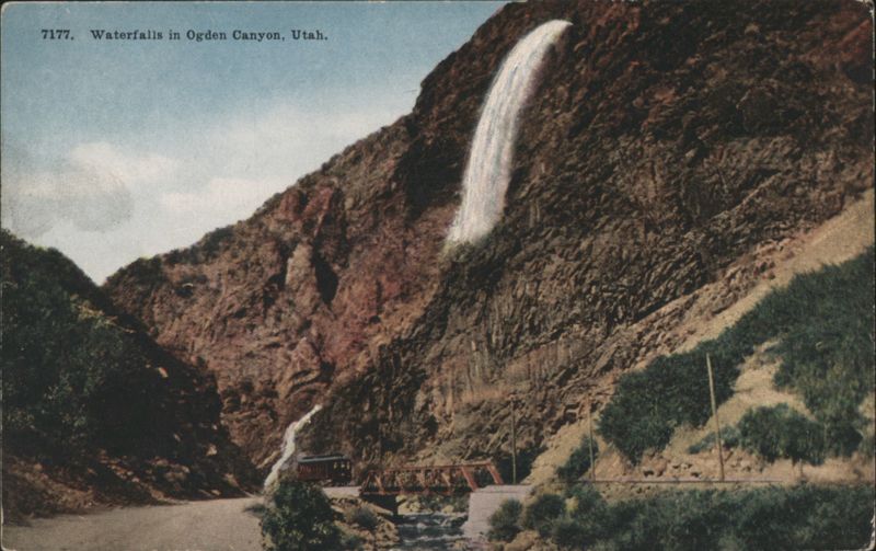 Waterfalls in Ogden Canyon, Utah