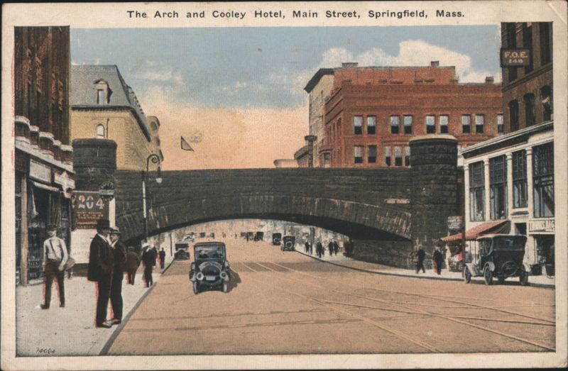 The Arch and Cooley Hotel, Main Street, Springfield, Mass. Massachusetts
