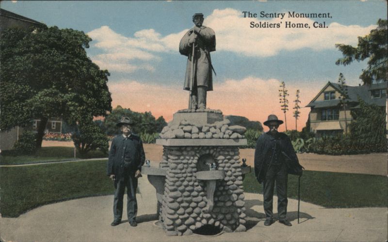 The Sentry Monument, Soldiers' Home, Cal. Los Angeles California