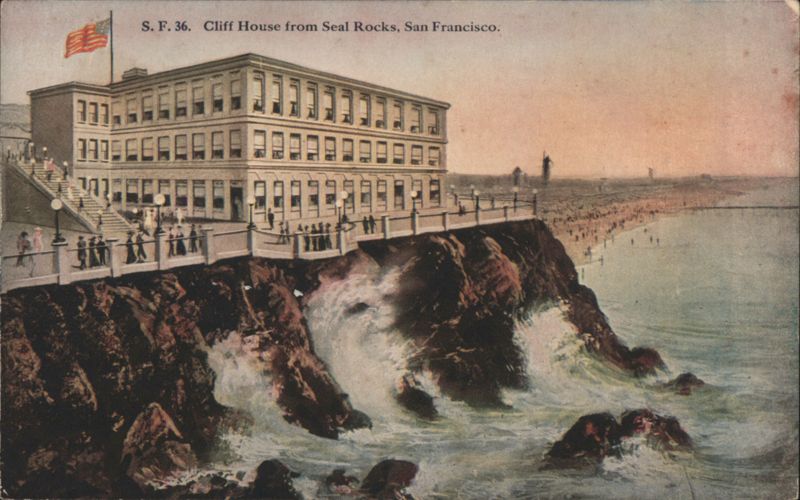 Cliff House from Seal Rocks, San Francisco California