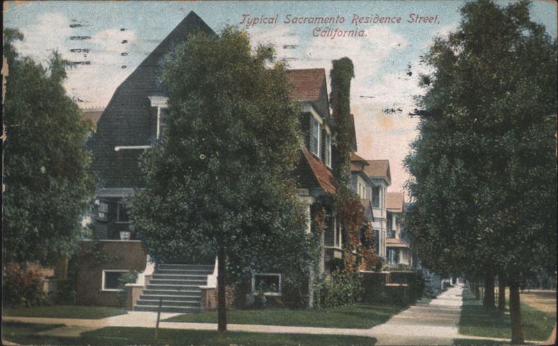 Typical Residence Street, Sacramento, California