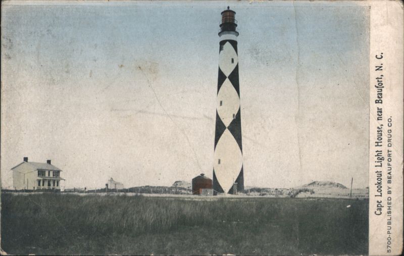 Cape Lookout Light House, near Beaufort, N. C. North Carolina