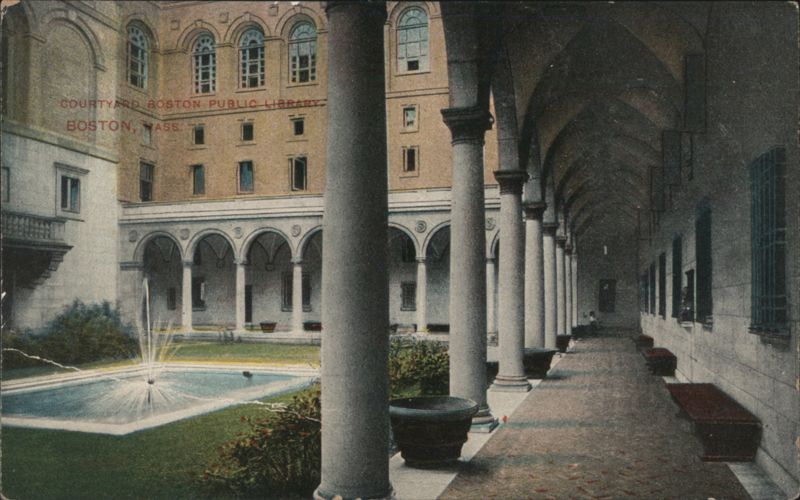 Courtyard Boston Public Library Massachusetts