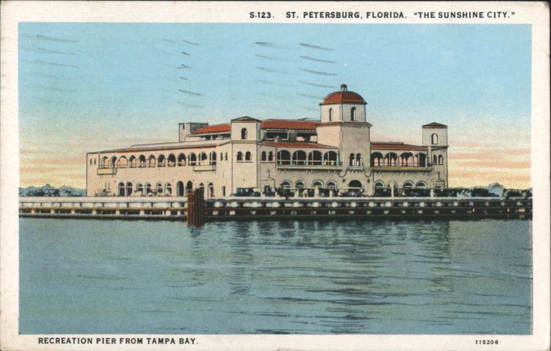 Recreation Pier from Tampa Bay St. Petersburg Florida