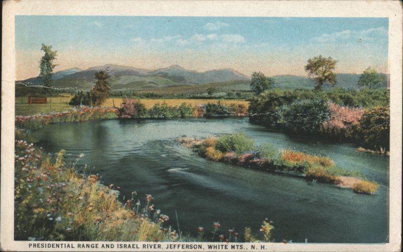PRESIDENTIAL RANGE AND ISRAEL RIVER, JEFFERSON, WHITE MTS., N. H. New Hampshire
