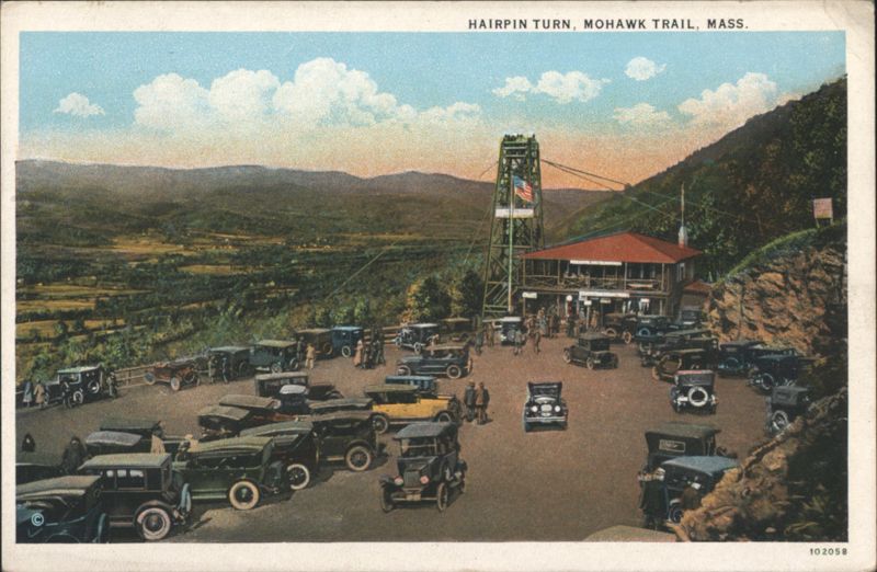 Hairpin Turn, Mohawk Trail, Observation Tower North Adams Massachusetts