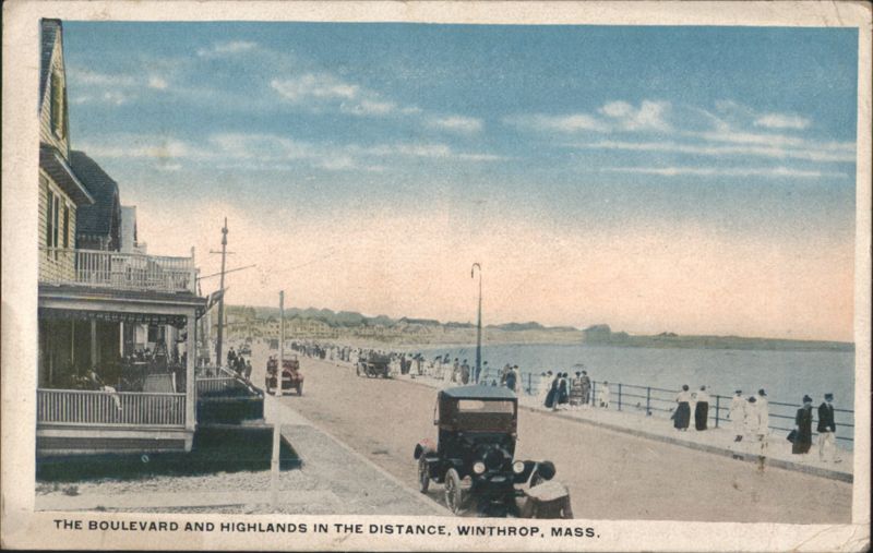 The Boulevard and Highlands in the Distance Winthrop Massachusetts