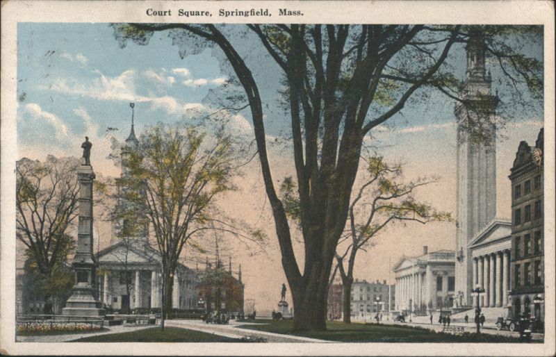 Court Square, Springfield, Mass. Massachusetts