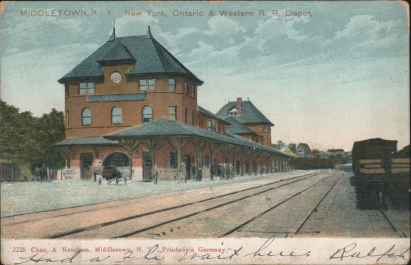 New York, Ontario & Western R. R. Depot, Middletown, NY