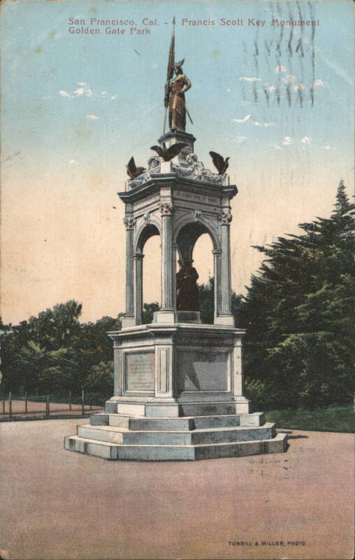 Francis Scott Key Monument, Golden Gate Park, San Francisco California