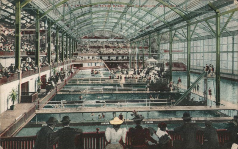 Interior of Sutro Baths, San Francisco California