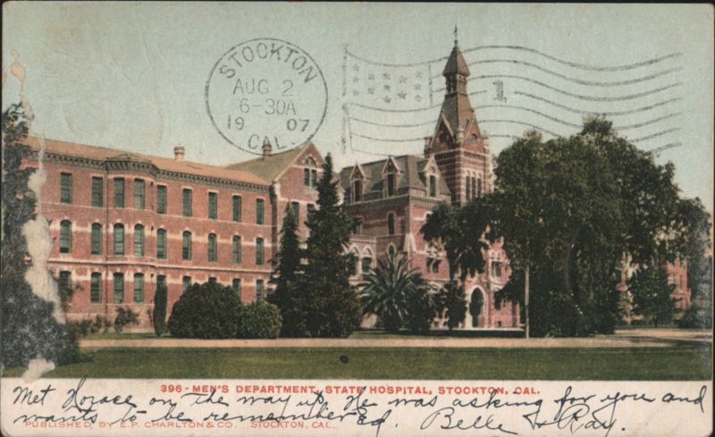 Men's Department, State Hospital, Stockton, CA California
