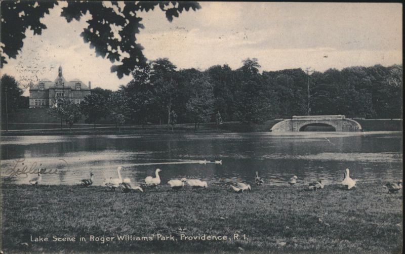 Lake Scene, Roger Williams Park Providence Rhode Island