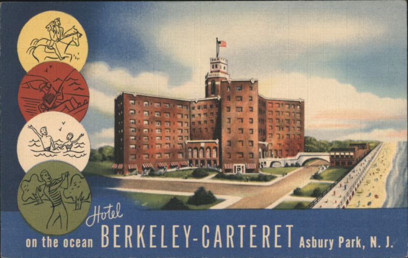 Hotel Berkeley-Carteret on the Ocean, Asbury Park, NJ New Jersey