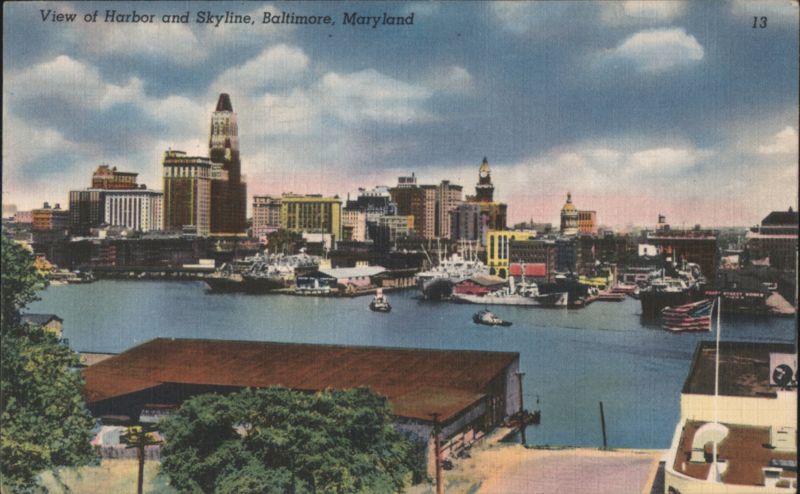 Harbor and Skyline, Baltimore Maryland