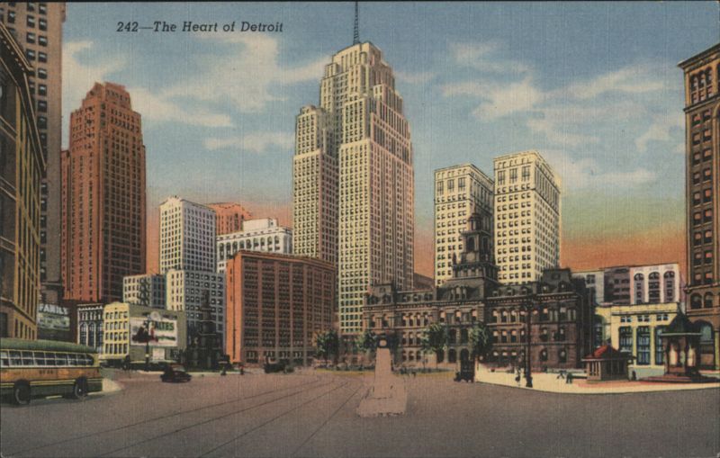 The Heart of Detroit, Campus Martius, Penobscot Building Michigan