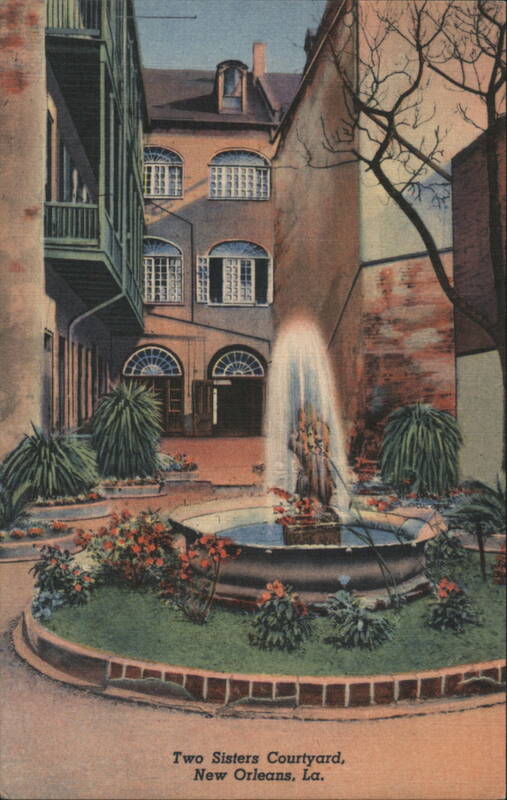 Two Sisters Courtyard, New Orleans, LA Louisiana
