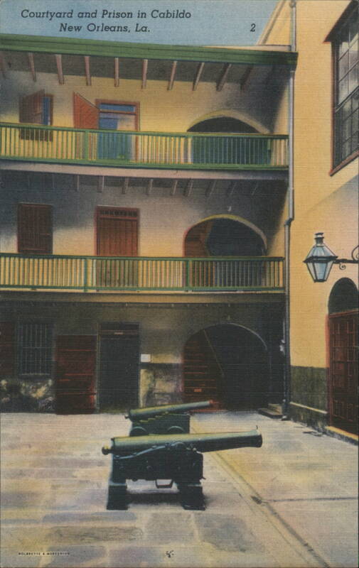 Courtyard and Prison in Cabildo, New Orleans, LA Louisiana
